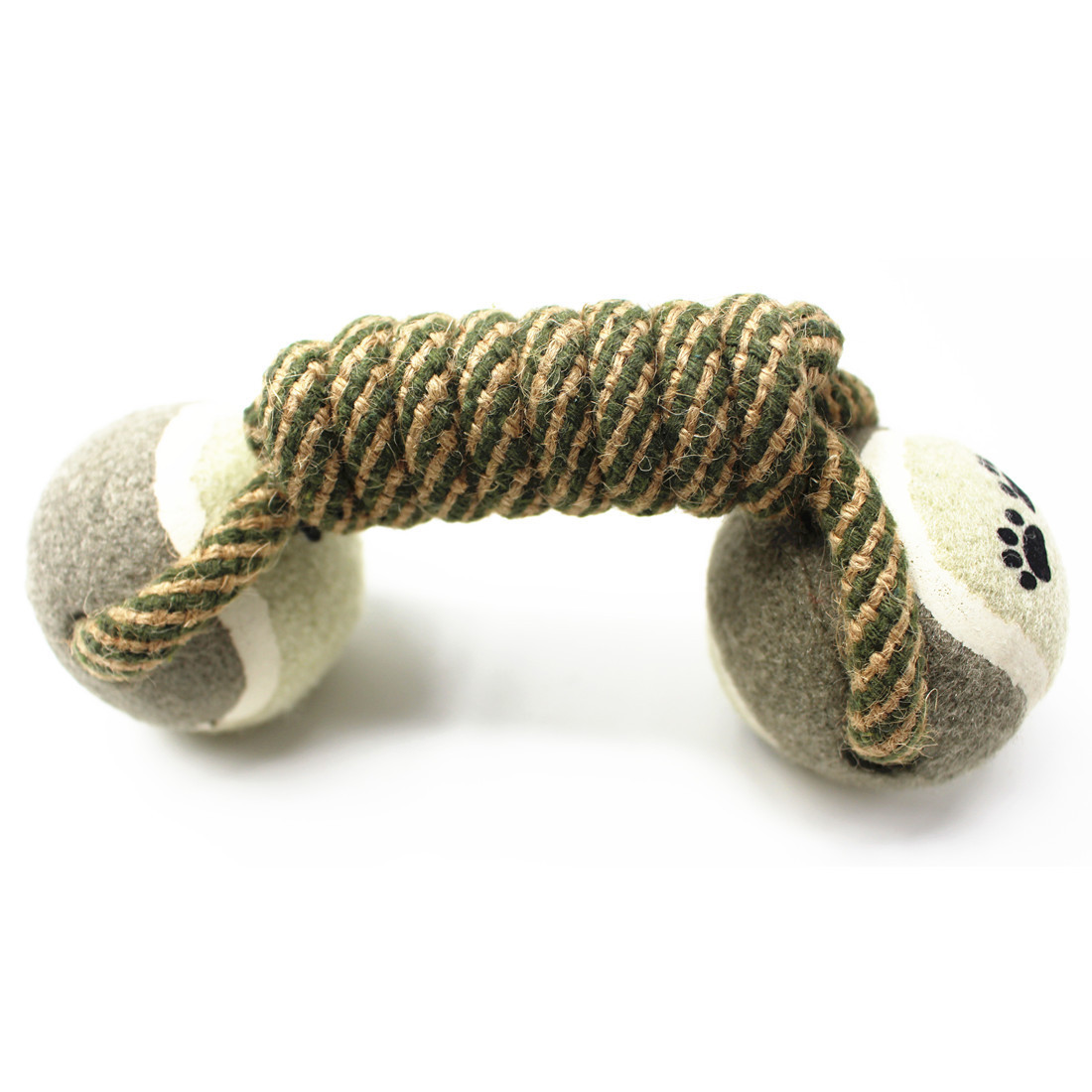Cotton Rope Tennis Dumbbell Dog Toy - Imagen 3