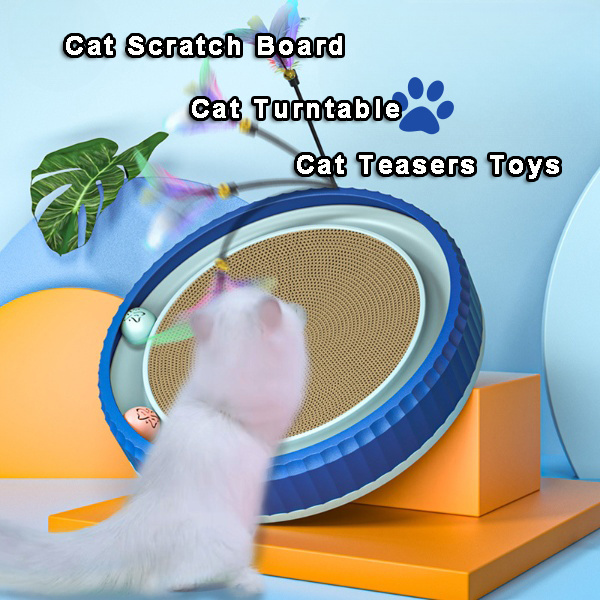 NEW Round Cat Scratching Board Wear-resistant Anti-scratch Claw Grinder Furniture Protector Pet Products - Imagen 2