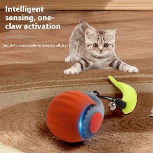 Juguete para gatos con bola de gravedad automática y movimiento inesperado