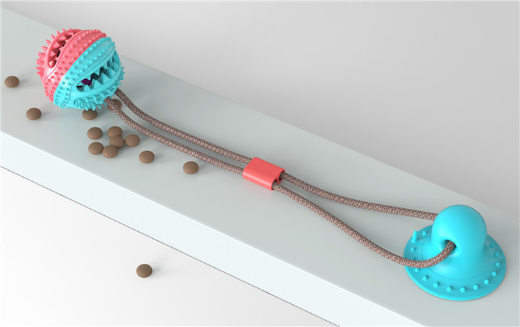 Juguete Masticable con Ventosa | Mordedor y Dispensador de Premios para Mascotas - Imagen 4