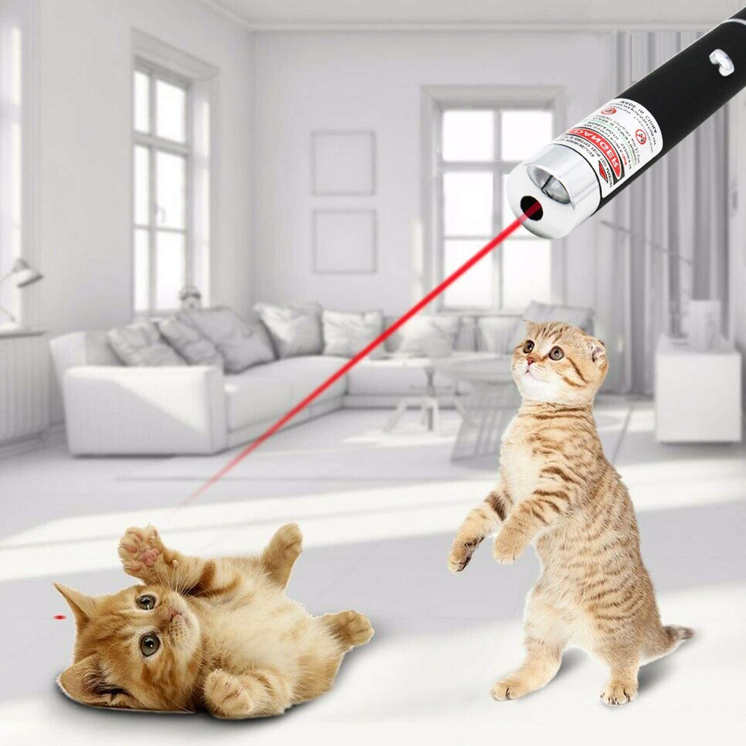 650nm Red Laser Pointer Pen Light Visible Single Beam AAA Lazer Torch 10PCS 9900 Miles Mini Small Teaching Pen Light Pet Toys - Imagen 5