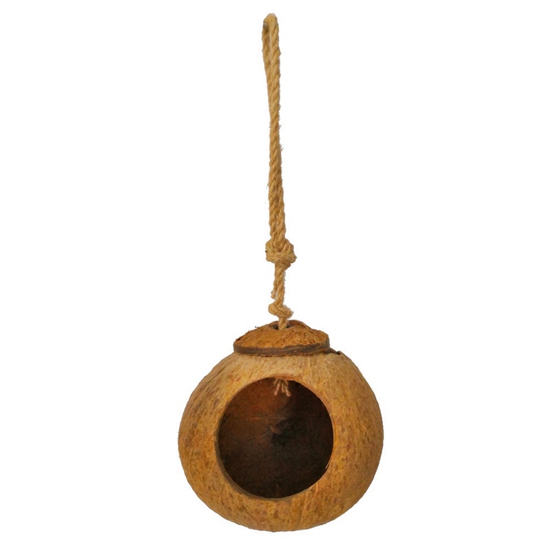 Natural coconut shell bird nest - Imagen 6