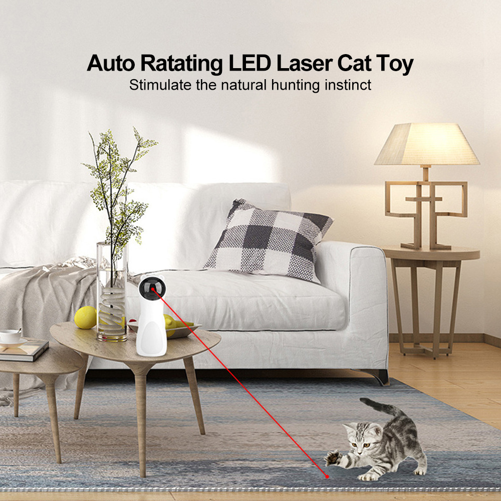 Automatic Laser Cat Toy Bear Laser Cat Toy LED Red Laser Cat Cat Toy - Imagen 4