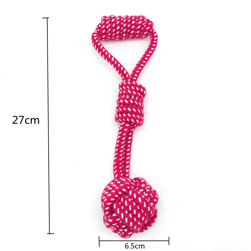 Cotton Rope Pet Molar Toy Pet Rope Ball - Imagen 3