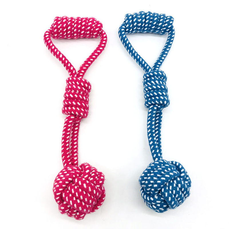 Cotton Rope Pet Molar Toy Pet Rope Ball - Imagen 4