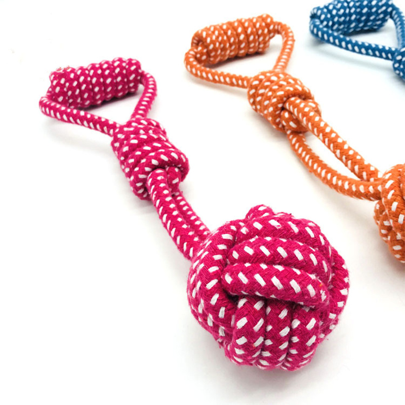 Cotton Rope Pet Molar Toy Pet Rope Ball - Imagen 5