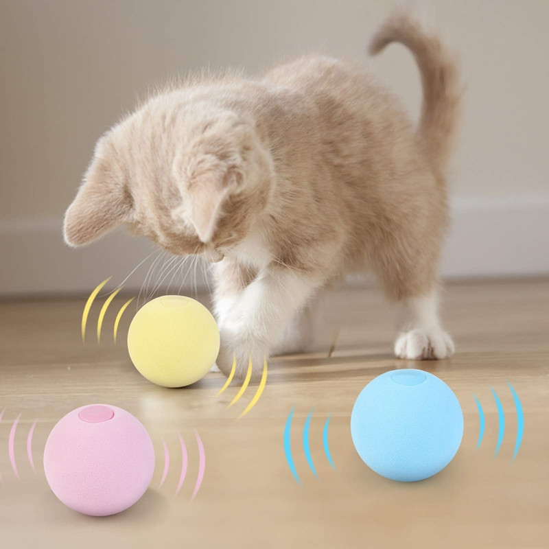 Juguetes inteligentes para gatos – Pelota interactiva con catnip para gatos - Imagen 2