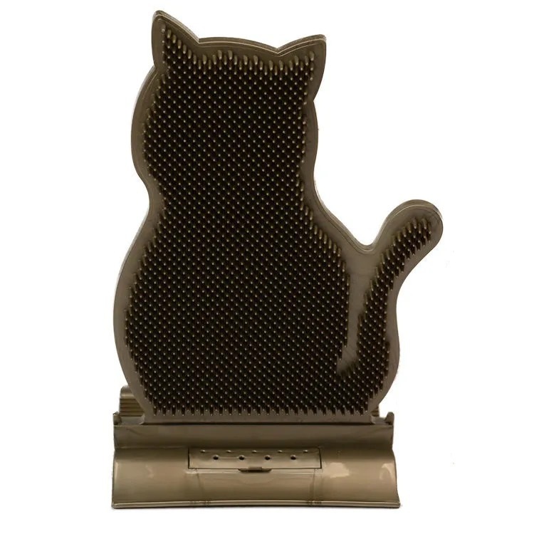 Cat Self Massage Brush Grooming Toy with Catnip Wall Corner Cat Self Groomer Shed Hair Removal Comb Cat Itching Brush Massage - Imagen 5
