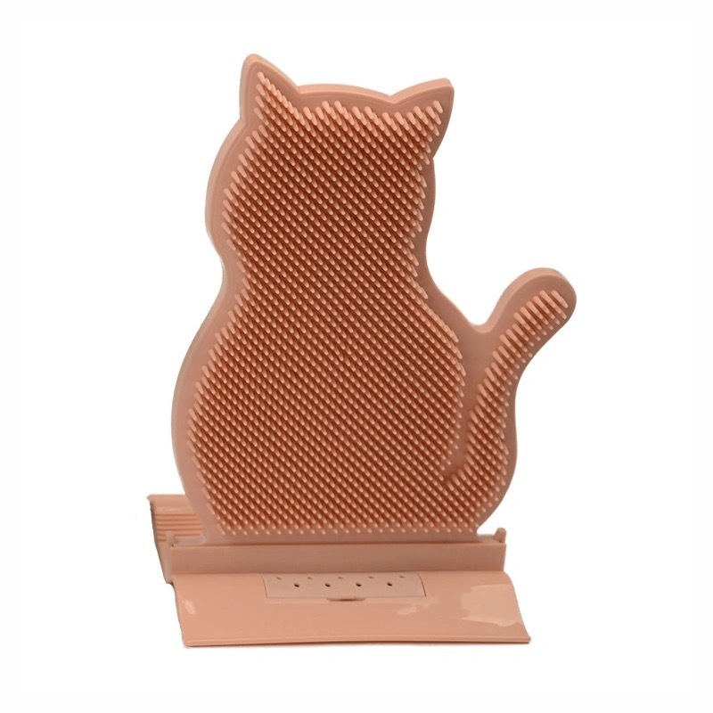 Cat Self Massage Brush Grooming Toy with Catnip Wall Corner Cat Self Groomer Shed Hair Removal Comb Cat Itching Brush Massage - Imagen 7