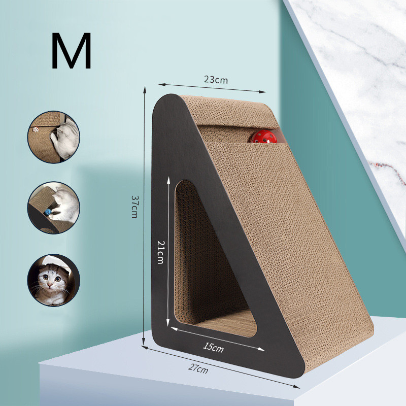 Rascador Triangular para Gatos | Afilador de Garras y Poste Rascador - Imagen 4