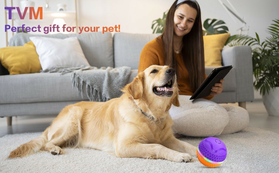 Juguete Interactivo para Perros – Pelota Automática con Movimiento y Luz LED - Imagen 8