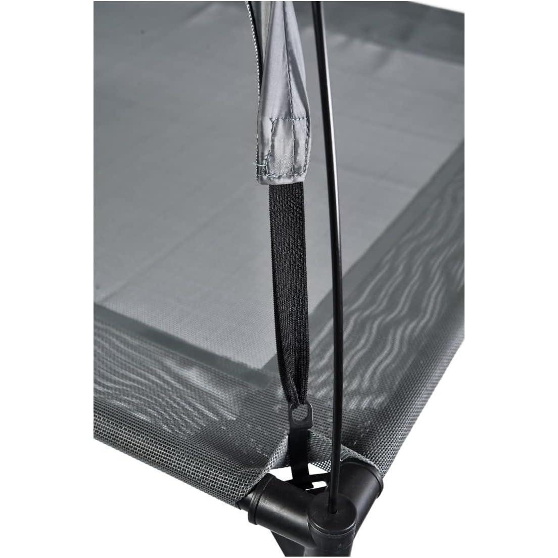 Outdoor Portable Grey Pet Dog Bed With Awning - Imagen 2