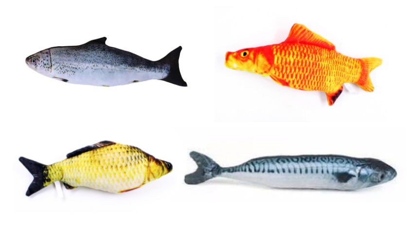 Creative Catnip Fish Pet Plush Toy Fish Cat Pillow - Imagen 9