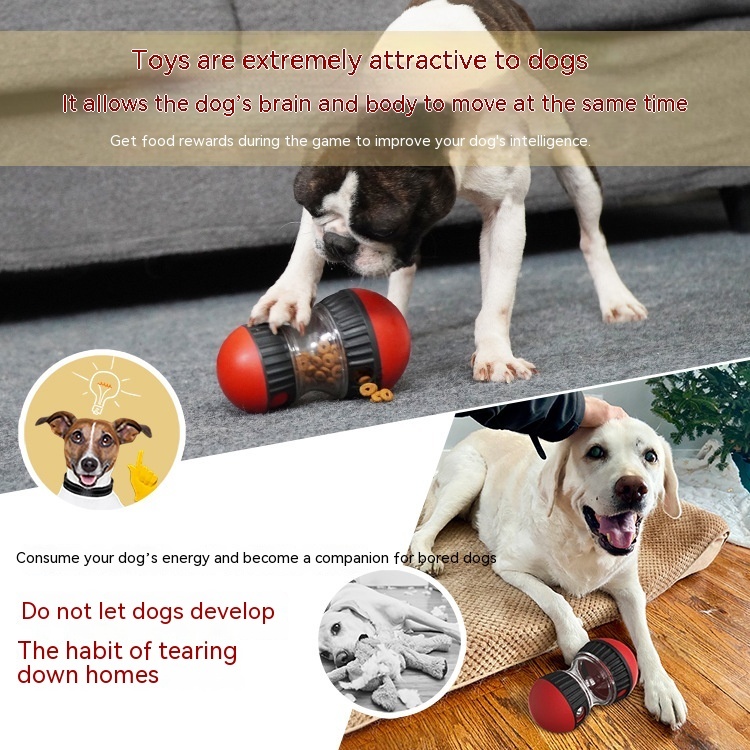 Food Dispensing Dog Toy Tumbler Leaky Food Ball Puzzle Toys Interactive Slowly Feeding Protect Stomach Increase Intelligence Pets Toy Pet Products - Imagen 5