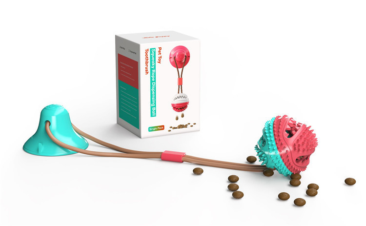 Juguete Masticable con Ventosa | Mordedor y Dispensador de Premios para Mascotas - Imagen 2