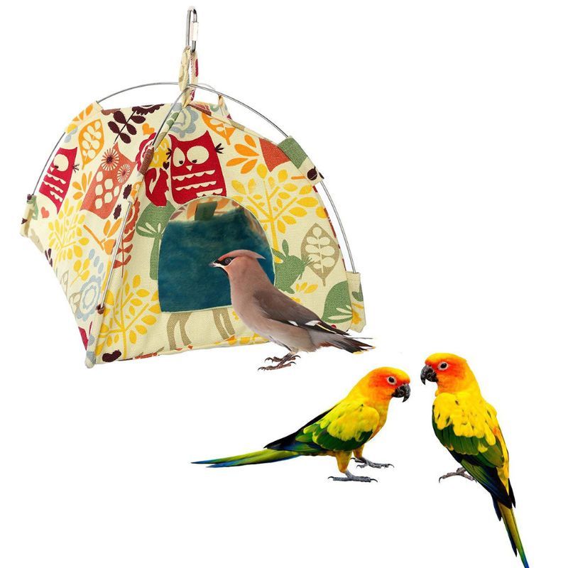 New Hanging Canvas Parrot Tent Bird Cage Pet Universal Bird Tent Hammock Small Pet Nest - Imagen 5