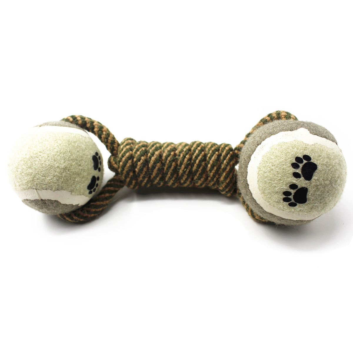 Cotton Rope Tennis Dumbbell Dog Toy - Imagen 4