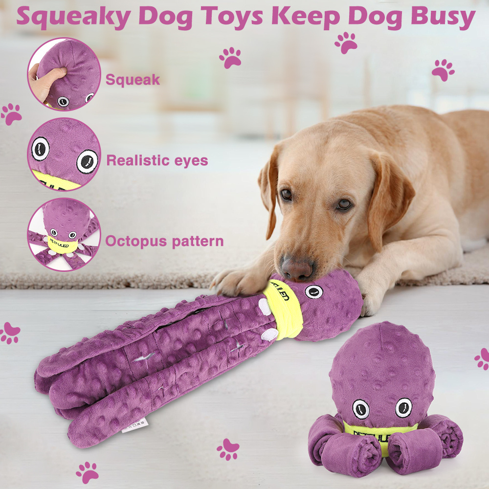 Dog Snuffle Toy Dog Plush Octopus Toys, Dog Puzzle Games Interactive Puppy Toys Chew Toys Slow Feeding Games - Imagen 2