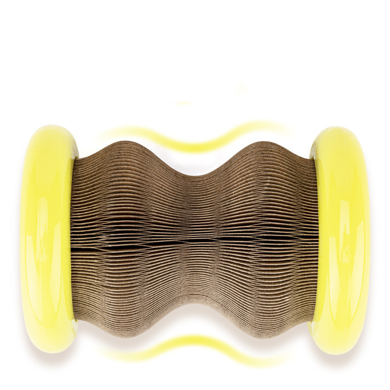 Pet Toy Magic Organ Corrugated Paper Wheel Cat Scratching Board Powder - Imagen 5