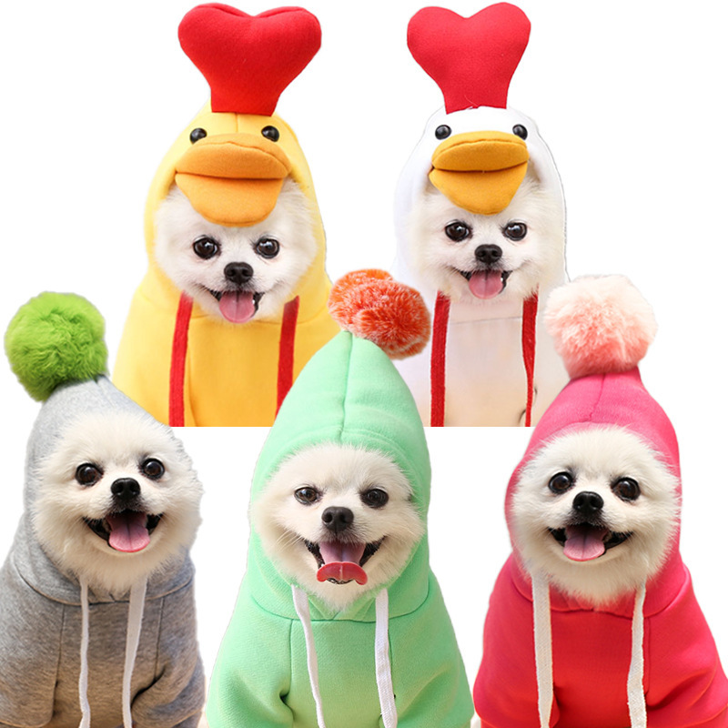 Cute Fruit Dog Clothes For Small Dogs Hoodies Winter Warm Fleece Pet Clothing Puppy Cat Costume Coat For French Chihuahua Outfit - Imagen 6