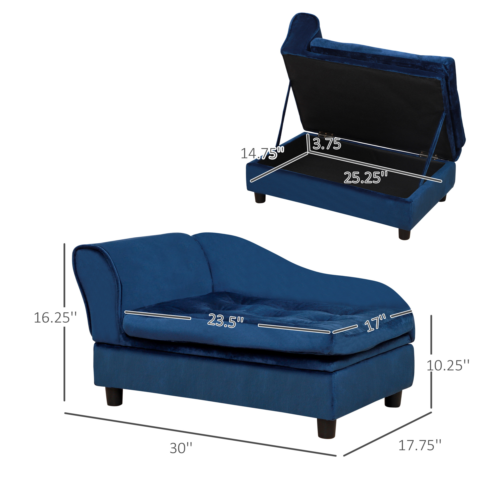 Luxury Small Dog Bed With Hidden Storage - Imagen 3