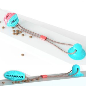 Juguete Masticable con Ventosa | Mordedor y Dispensador de Premios para Mascotas