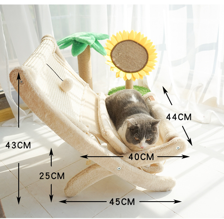 Pet Cat Sofa Bed Sunbathing Chair - Imagen 6