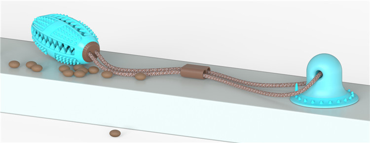 Juguete Masticable con Ventosa | Mordedor y Dispensador de Premios para Mascotas - Imagen 3