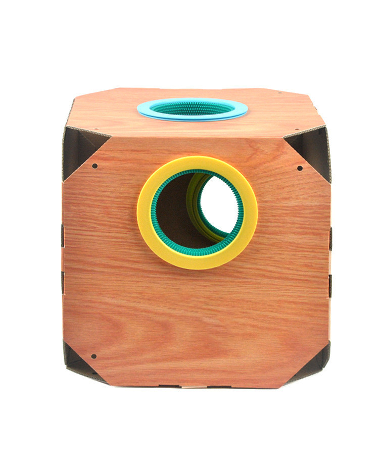 DIY Multipurpose Cat Hiding Box Toys with Cardboard Hair Removal - Imagen 6