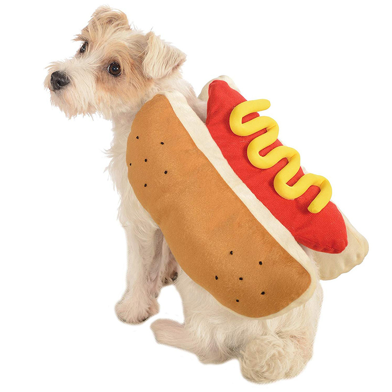Funny Halloween Costumes For Dogs Puppy Pet Clothing Hot Dog Design Dog Clothes Pet Apparel Dressing Up Cat Party Costume Suit - Imagen 2