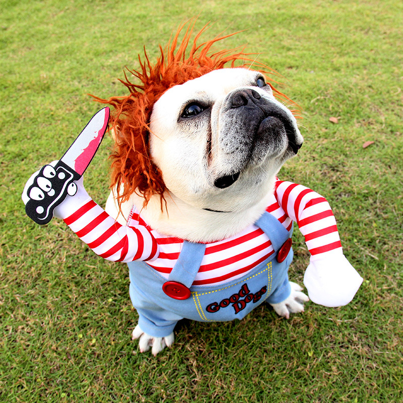 Halloween Pet Costume Pet Dog Funny Clothes Adjustable Dog Cosplay Costume Scary Costume Party Gatherings - Imagen 5