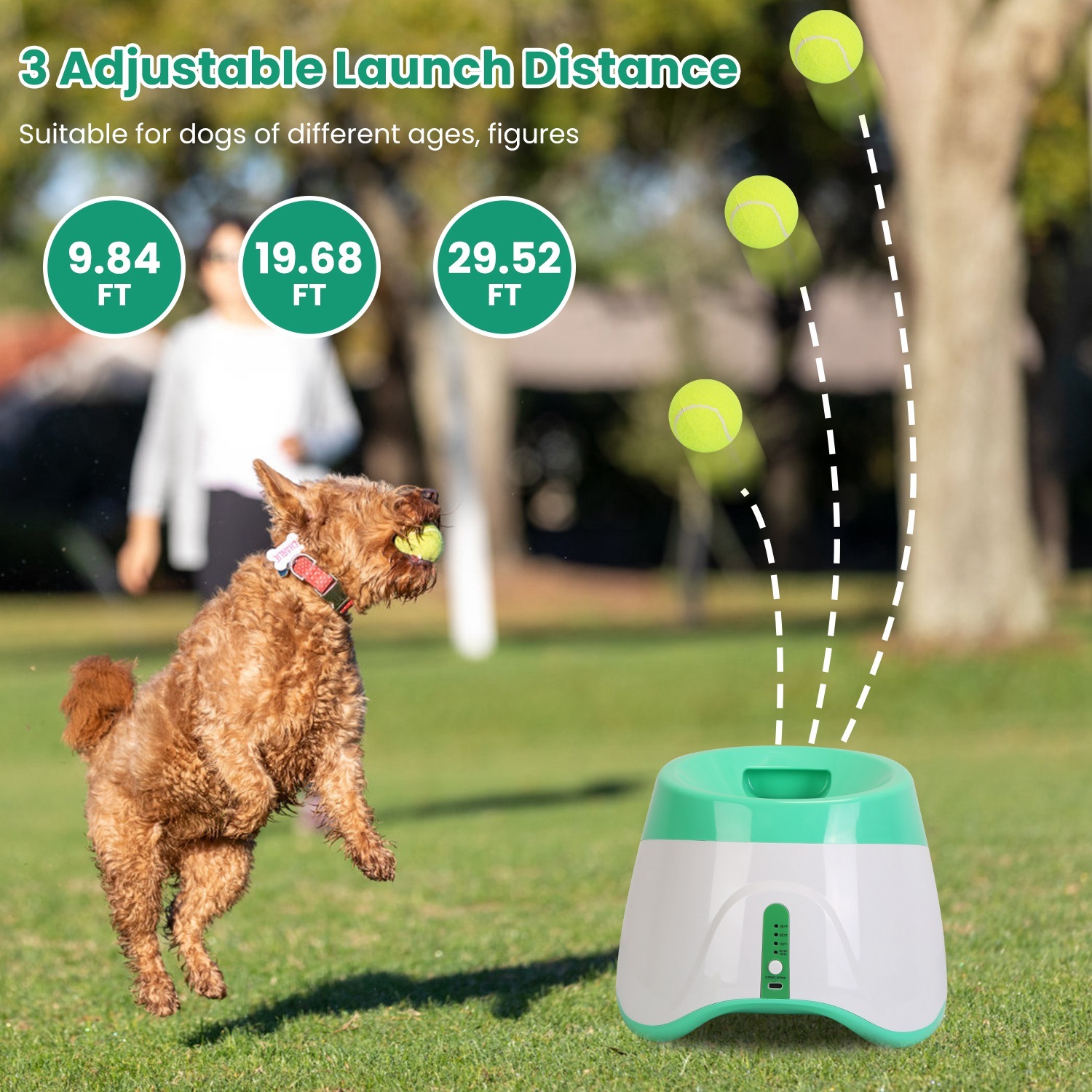 Lanzador automático de pelotas para perros - Imagen 4
