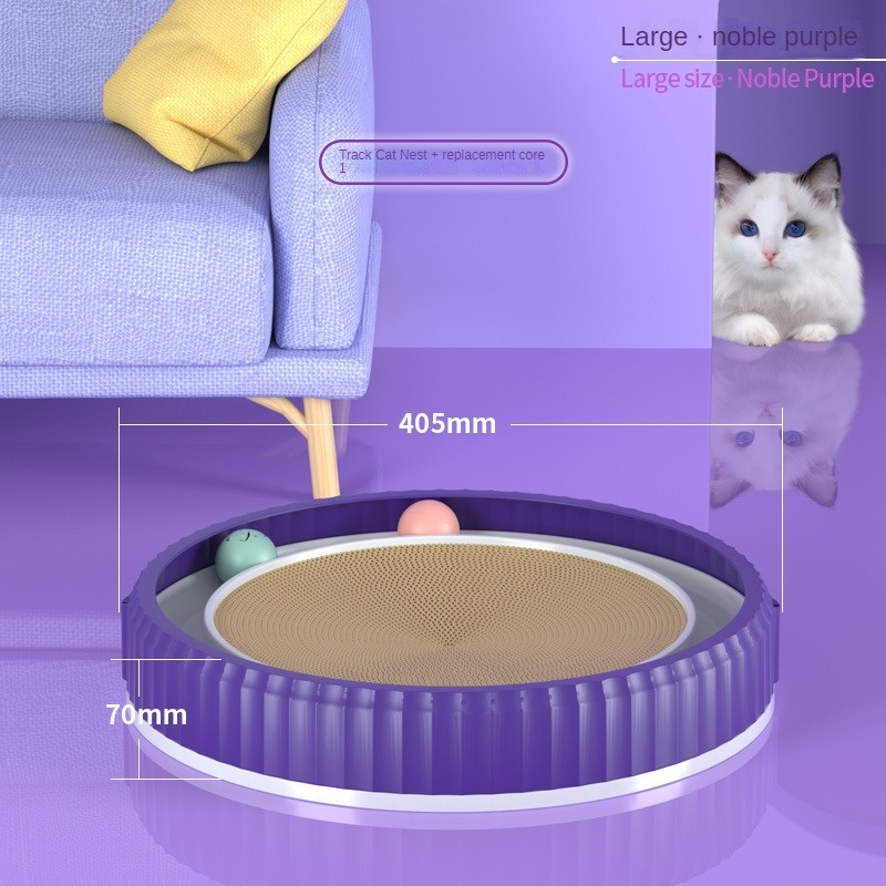 NEW Round Cat Scratching Board Wear-resistant Anti-scratch Claw Grinder Furniture Protector Pet Products - Imagen 10