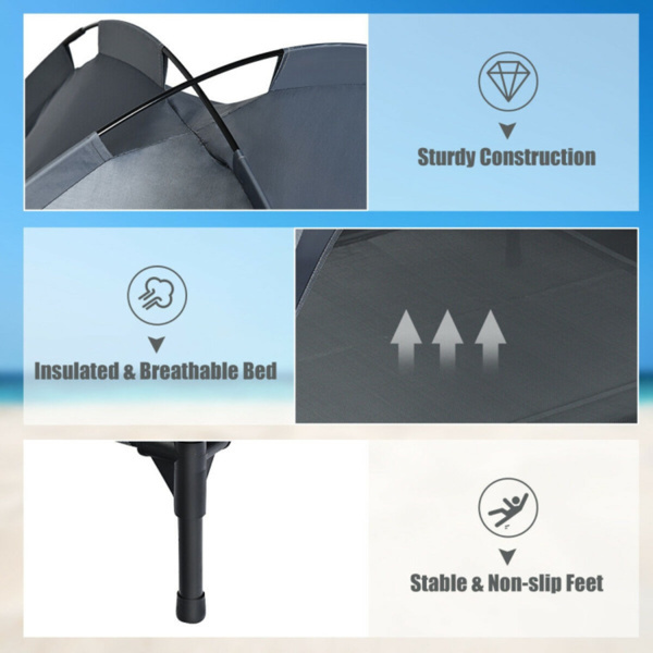 35.5inch X 32 Inch Dog Bed With UV Resistant Canopy, Shipped Via Amazon Shipping, Prohibited For Sale By WALMART - Imagen 6