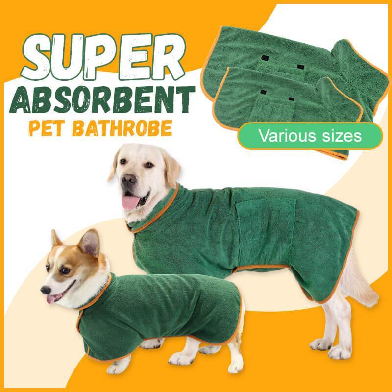 Absorbent Pet Bathrobe With Waist-wrapped Microfiber - Imagen 2