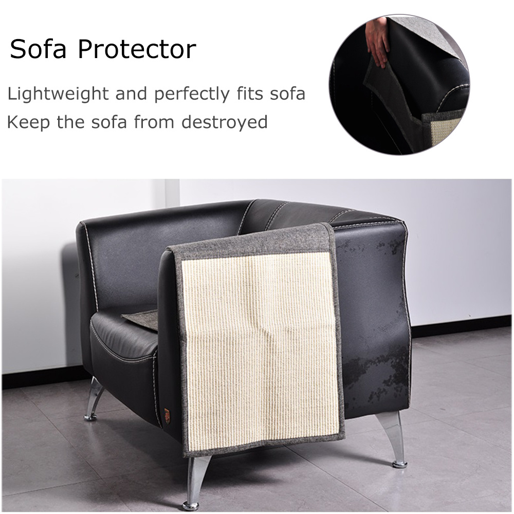 Cat scratch board sisal pad table sofa protection mat - Imagen 3