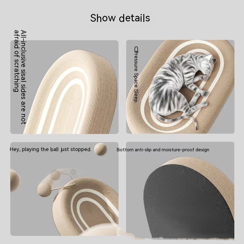 Cat Scratch Board Sisal Cat Scratch Basin - Imagen 9