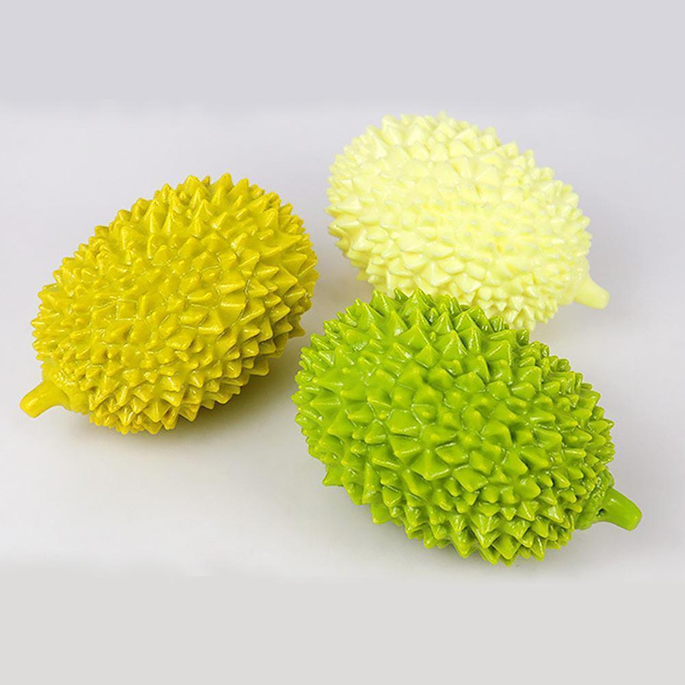 Dog Toys Durian Chew Glue Ball Pet Chewing Toys Dog Tooth Grinding Stick Very Resistant To Biting Teeth Cleaning Balls Puppy Dog Pet Safety Chew Toys Bite-Resistant Puppy Shape Durable Durian - Imagen 5