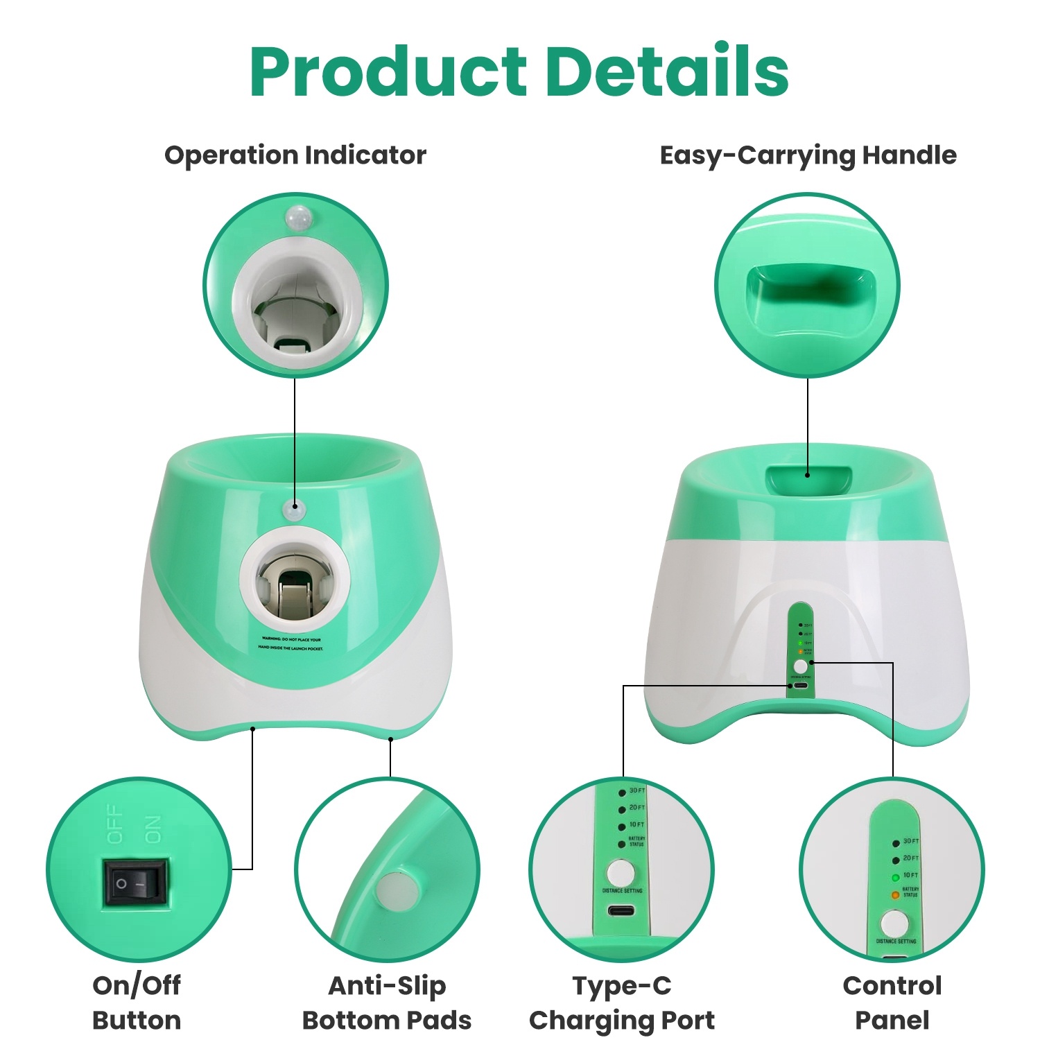 Lanzador automático de pelotas para perros - Imagen 6