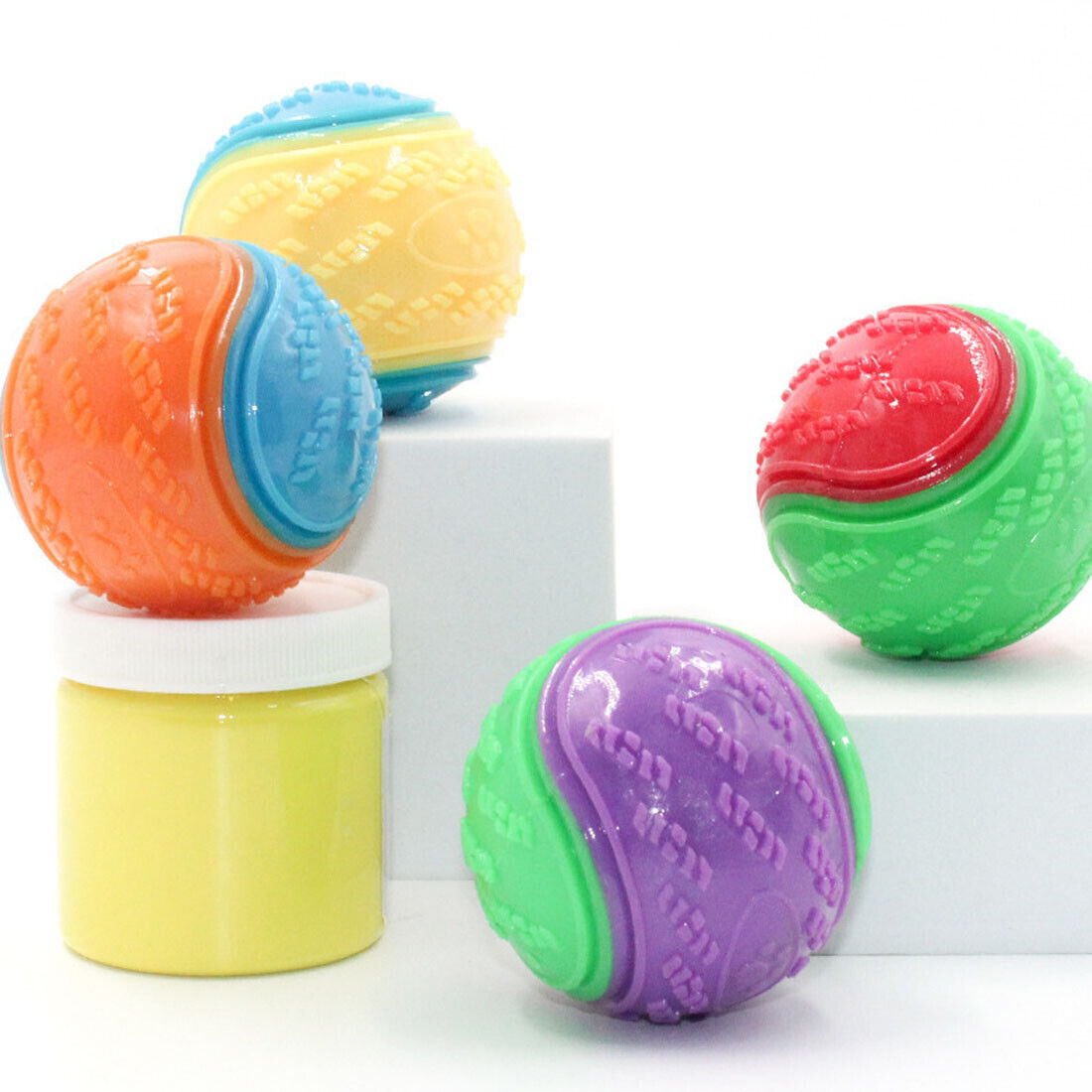 Juego duradero de 8 pelotas para perro Scooby-Doo con sonido, limpiadoras de dientes e interactivas - Imagen 7