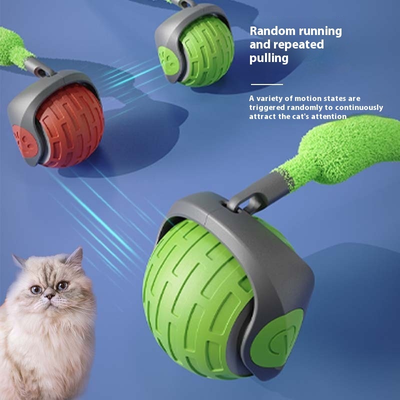 Bola automática eléctrica rodante para gatos - Imagen 3