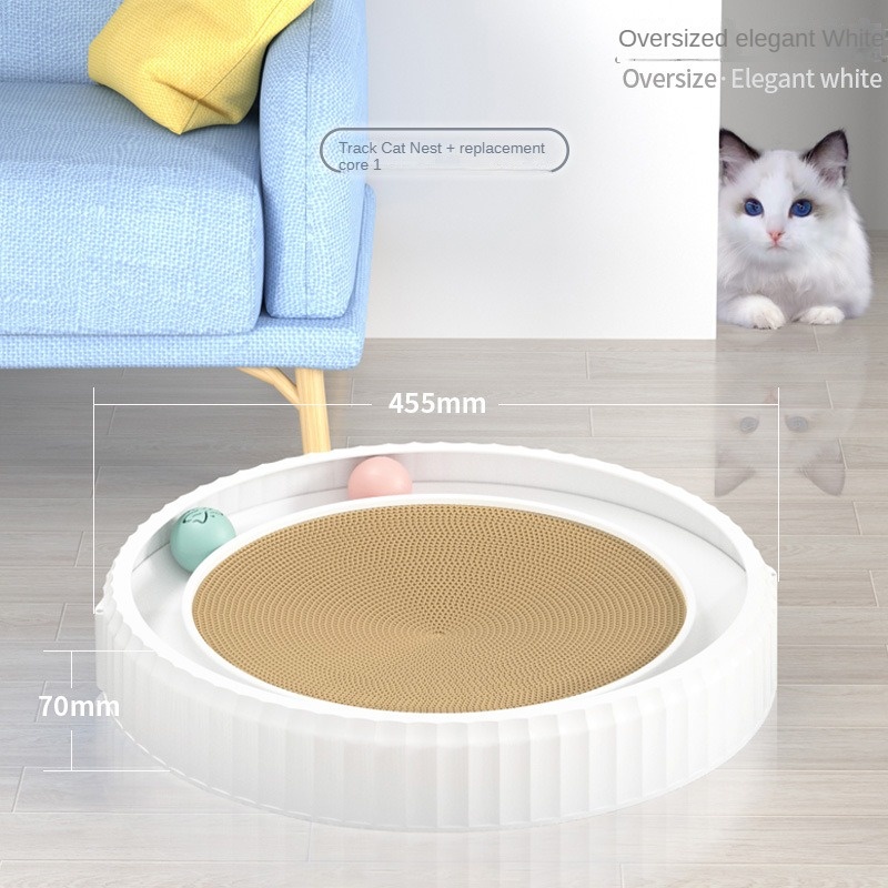 NEW Round Cat Scratching Board Wear-resistant Anti-scratch Claw Grinder Furniture Protector Pet Products - Imagen 7