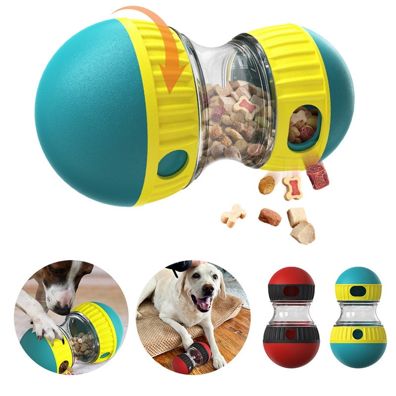 Food Dispensing Dog Toy Tumbler Leaky Food Ball Puzzle Toys Interactive Slowly Feeding Protect Stomach Increase Intelligence Pets Toy Pet Products - Imagen 4