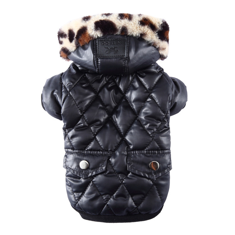 Cross-border pet supplies pet clothes dog clothes autumn and winter fur collar coat pet dog clothing - Imagen 6