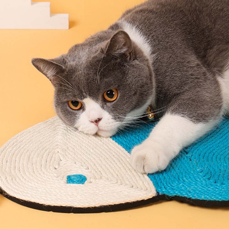 Cat Scratching Mat Natural Sisal Felt Durable Cat Scratching Board Cactus Shaped Scratcher Claws Grinding Protect Furniture - Imagen 4