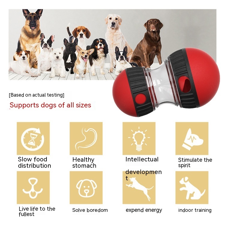 Food Dispensing Dog Toy Tumbler Leaky Food Ball Puzzle Toys Interactive Slowly Feeding Protect Stomach Increase Intelligence Pets Toy Pet Products - Imagen 8