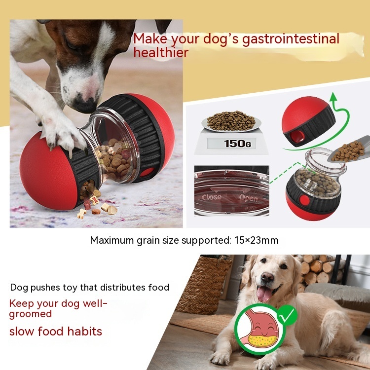 Food Dispensing Dog Toy Tumbler Leaky Food Ball Puzzle Toys Interactive Slowly Feeding Protect Stomach Increase Intelligence Pets Toy Pet Products - Imagen 6