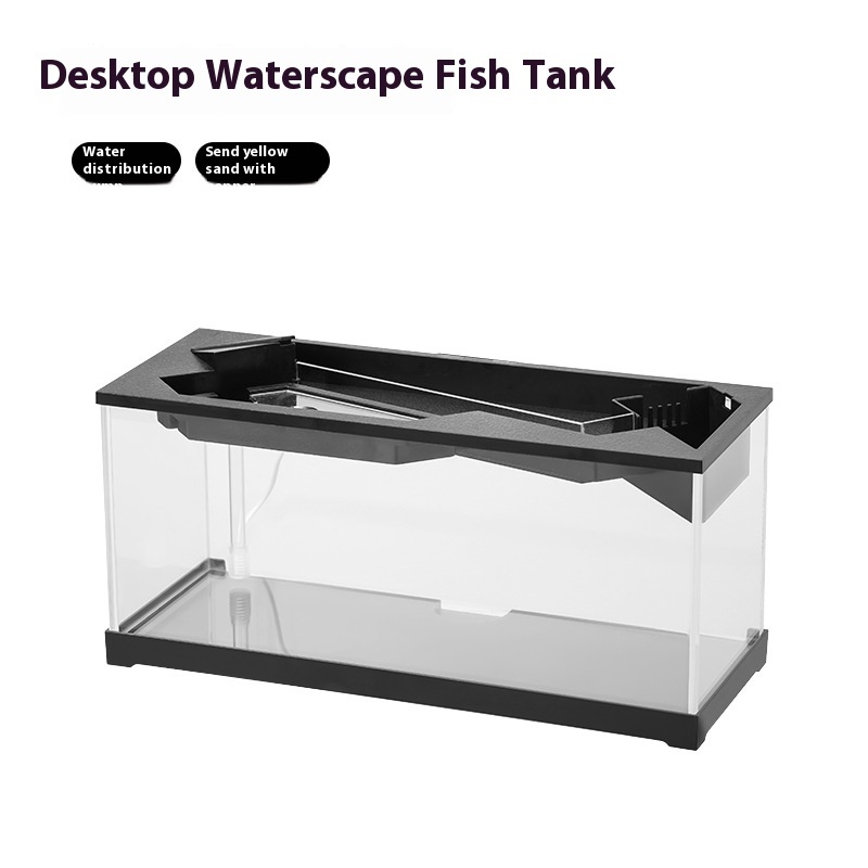 Acrylic Filter Circularly Heating Lighting Integrated Lazy Aquarium - Imagen 6