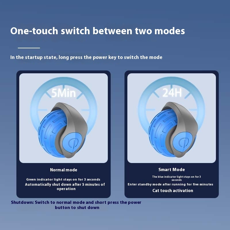 Bola automática eléctrica rodante para gatos - Imagen 6