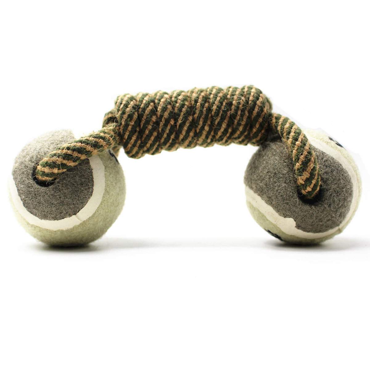 Cotton Rope Tennis Dumbbell Dog Toy - Imagen 2